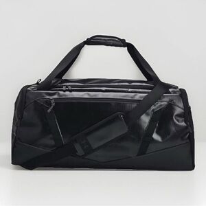 Under Armour UA Storm Undeniable LE Duffle Bag Travel Gym Black Leather Ripstop